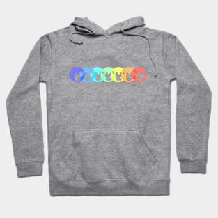 Rainbow of peace doves Hoodie